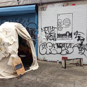 The Tent of Casually Observed Phenologies in front of The Tarot Society, Brooklyn