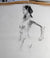 James Leonard - Figure drawing of nude woman flexing, arm back