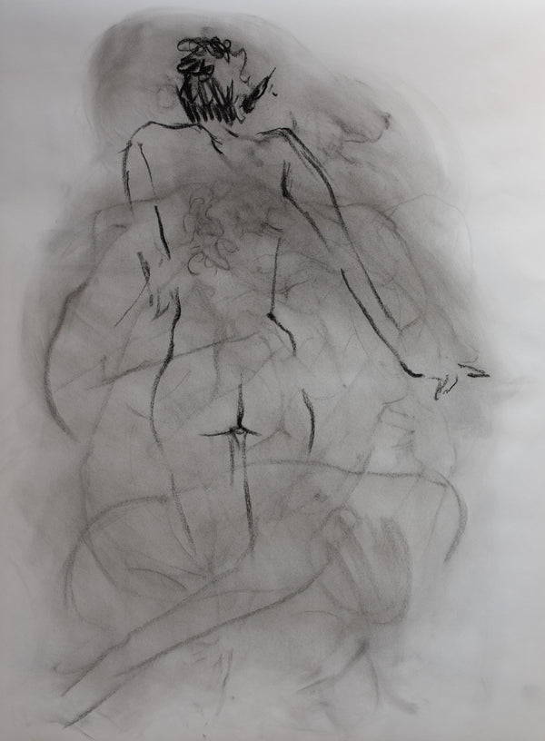 James Leonard - Figure drawing of a woman's backside