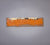James Leonard - No Fishing Sign no. 87, a narrow piece of cardboard  painted in orange