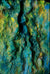 James Leonard - Detail of Topographic Painting no. 2, showcasing aqua blues, yellow, and green