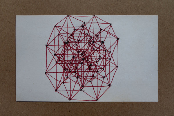 James Leonard - Freehand drawing of a 6 dimensional hypercube