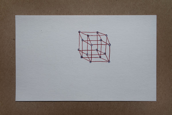James Leonard - Drawing of a 4-dimensional hypercube