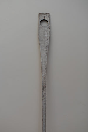 James Leonard - Full image of flat topped paddle of Untitled Oar no. 8