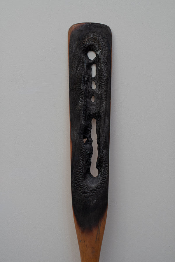James Leonard - Paddle of Untitled Oar no. 5 burnt through with use of plasma torch